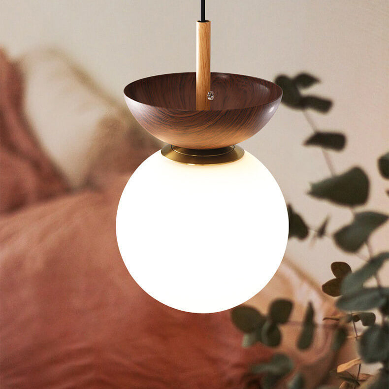 Log Japanese Pendant Ceiling Light For Modern Living