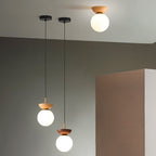 Log Japanese Pendant Ceiling Light For Modern Living