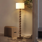 Hoshi Wooden Japandi Floor Lamp With Warm Ambient Glow
