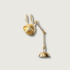 AurelHare Golden Rabbit Ears Table Lamp For Nightstand