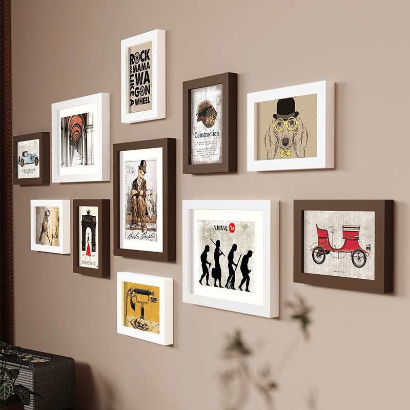 FrameEase No-Drill 11-Piece Gallery Photo Frame Set