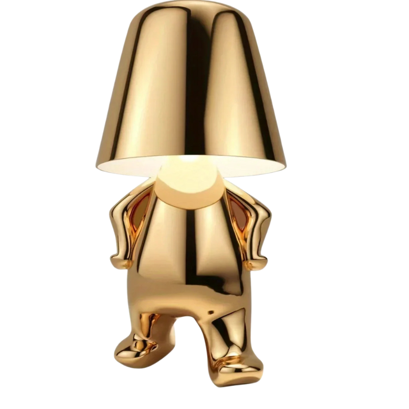 Aurielle | Golden Sculptural Table Lamp For Home And Office