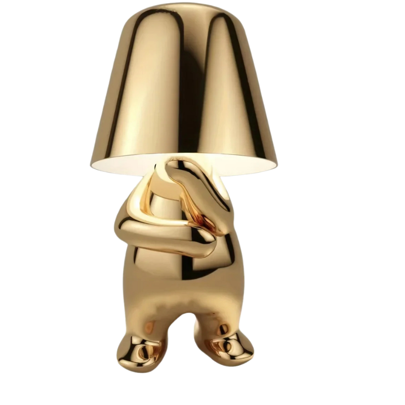 Aurielle | Golden Sculptural Table Lamp For Home And Office