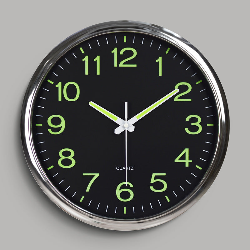 LumaNova | Modern Silent Backlit Wall Clock With Soft Glow