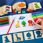 LumaSketch Montessori 20-Piece Drawing Set For Kids