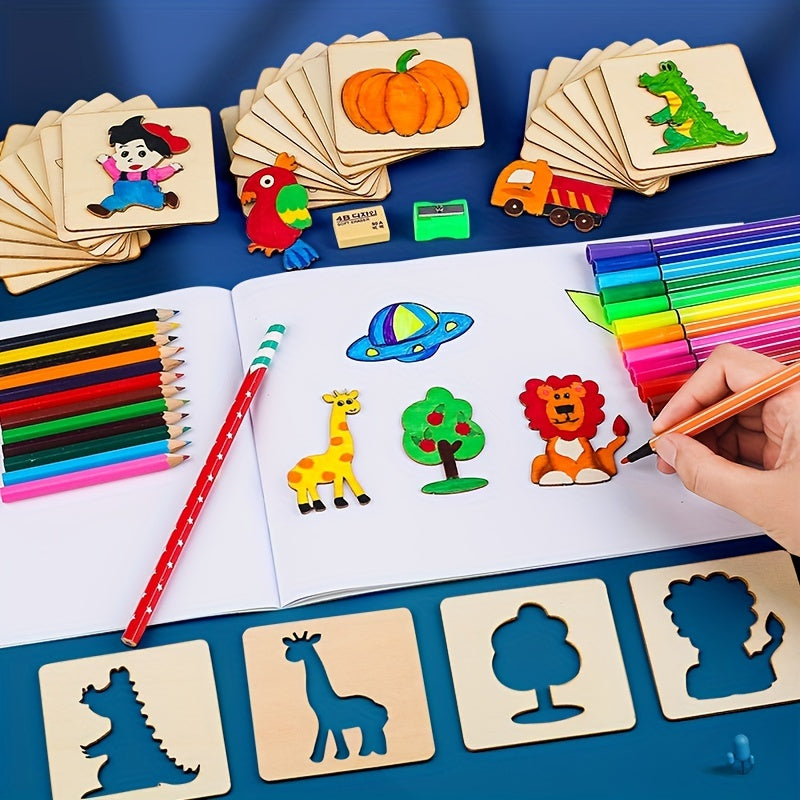 LumaSketch Montessori 20-Piece Drawing Set For Kids