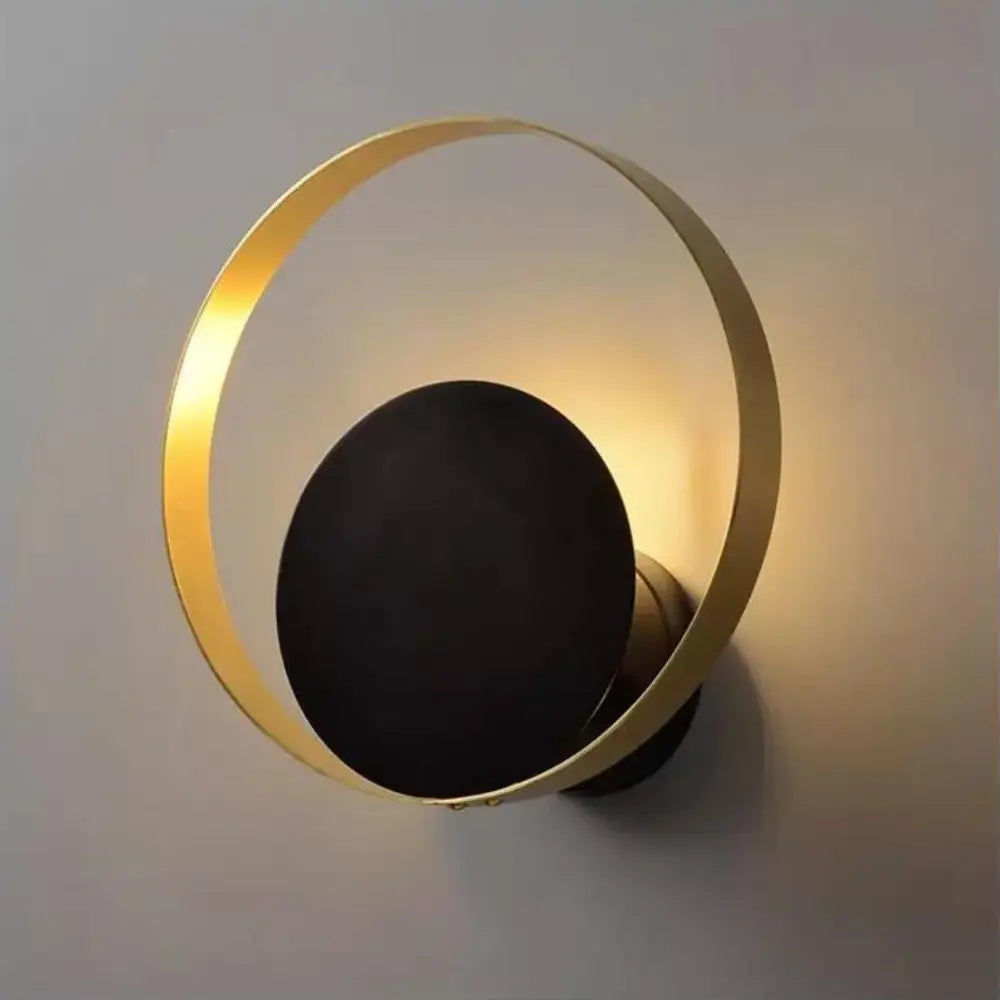 SerenGlow Round Wall Sconce for Warm Ambient Lighting