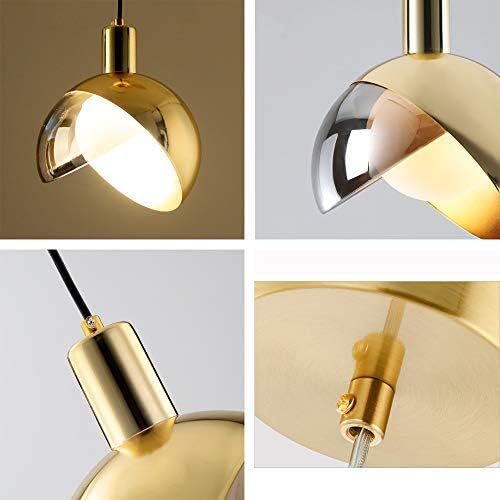 Aurelia | Scandinavian Gold Glass Pendant Light, Smoke Gray