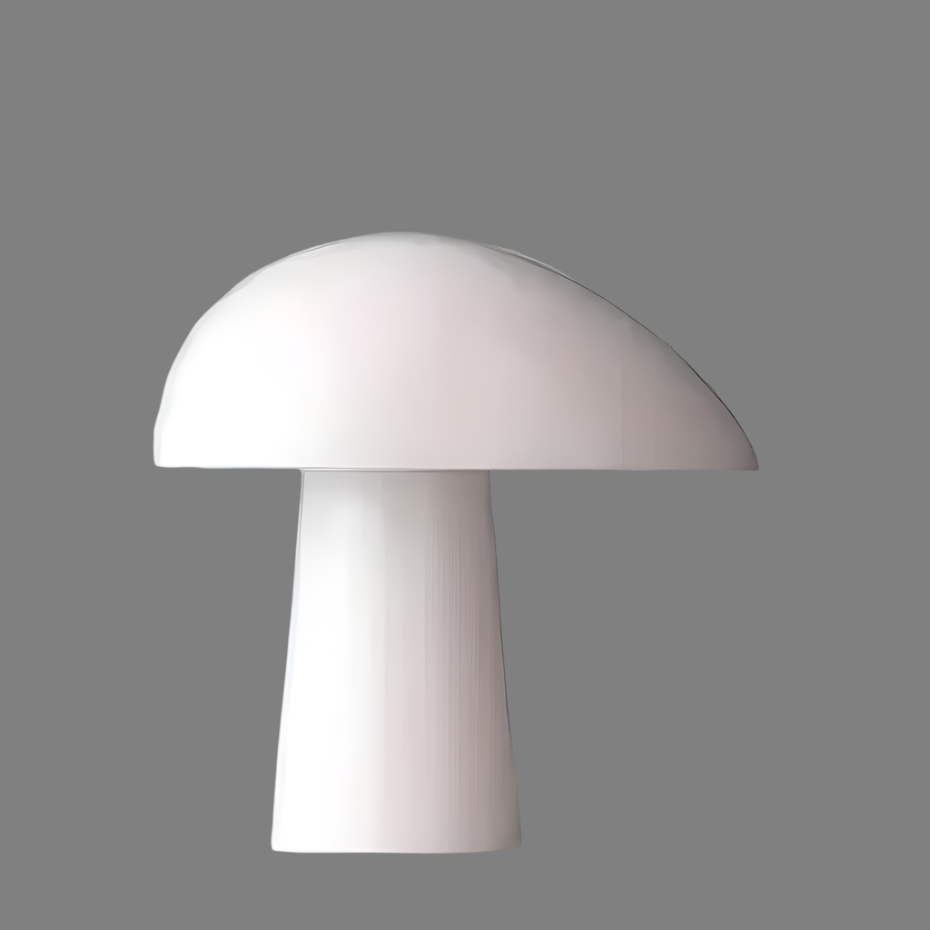 Nordlyn Mushroom Table Lamp With Warm Wood Grain Finish