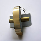 LumaLuxe Elegant Gold Wall Sconce With Warm Ambient Glow