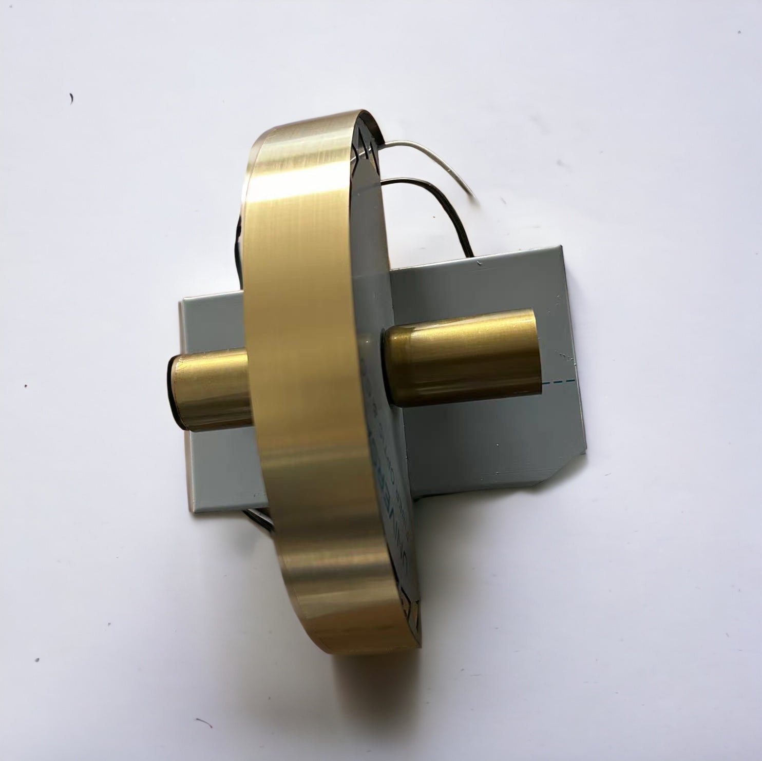 LumaLuxe Elegant Gold Wall Sconce With Warm Ambient Glow