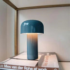 Asterra Japandi Soft Glow Mushroom Table Lamp In Wood