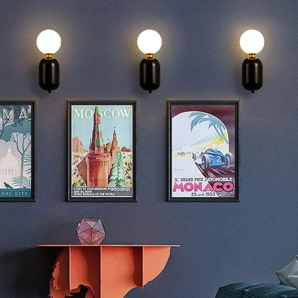 Aurene Flow Wall Light in Gold or Black, Minimal Glow