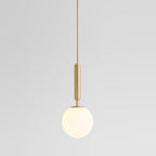 Liora Glass Pendant Light With Iron Frame 120cm Cable