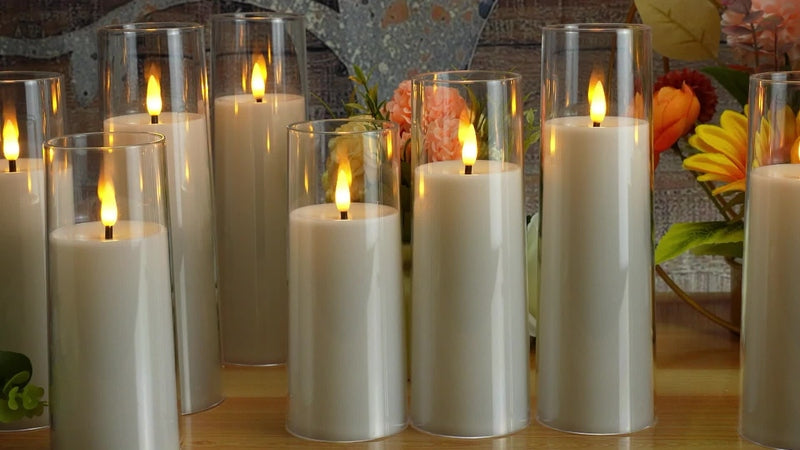 NoelGlow Luma 5 LED Flameless Candles For Festive Decor
