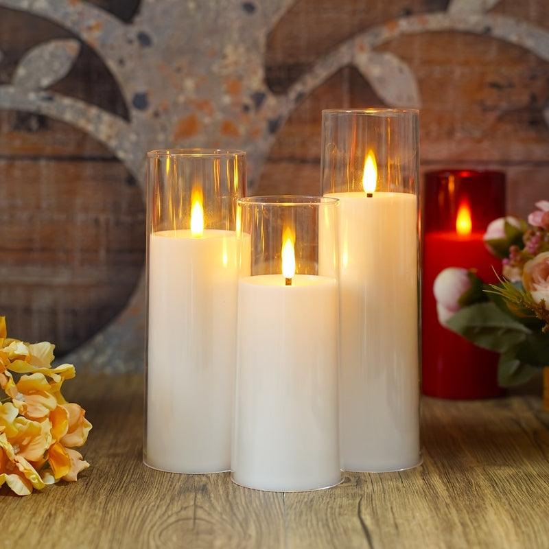 NoelGlow Luma 5 LED Flameless Candles For Festive Decor