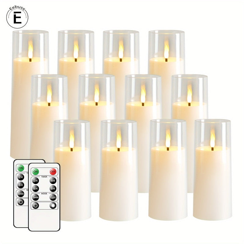 NoelGlow Luma 5 LED Flameless Candles For Festive Decor