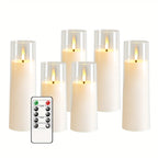 NoelGlow Luma 5 LED Flameless Candles For Festive Decor
