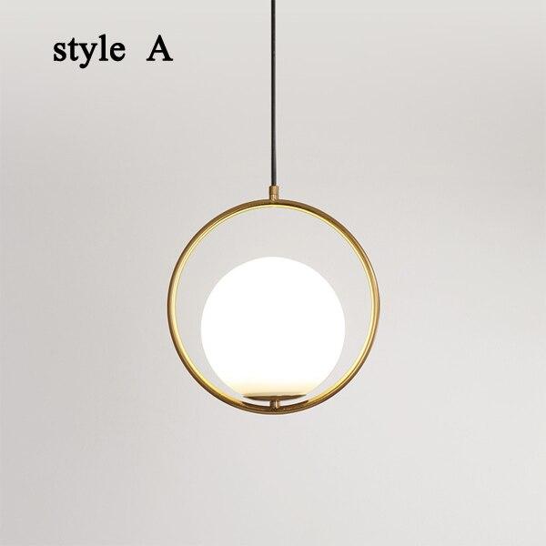 Liora Glass Pendant Light With Iron Frame 120cm Cable