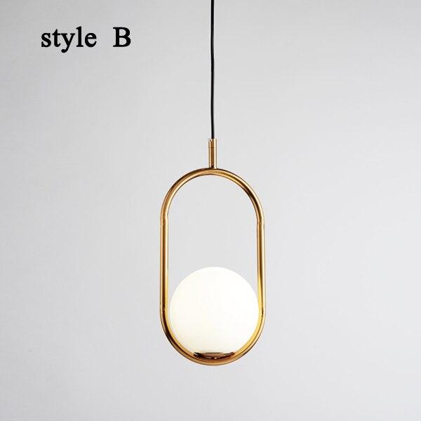 Liora Glass Pendant Light With Iron Frame 120cm Cable