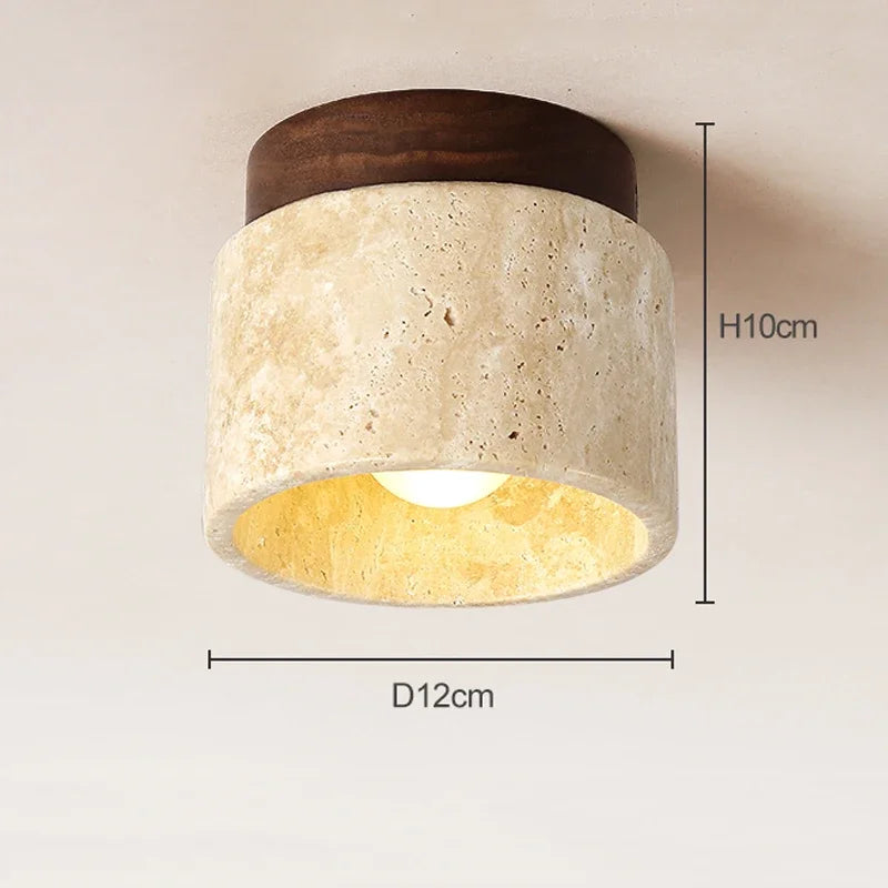 Kirei Soft Cream Japanese Ceiling Lamp For Living Rooms