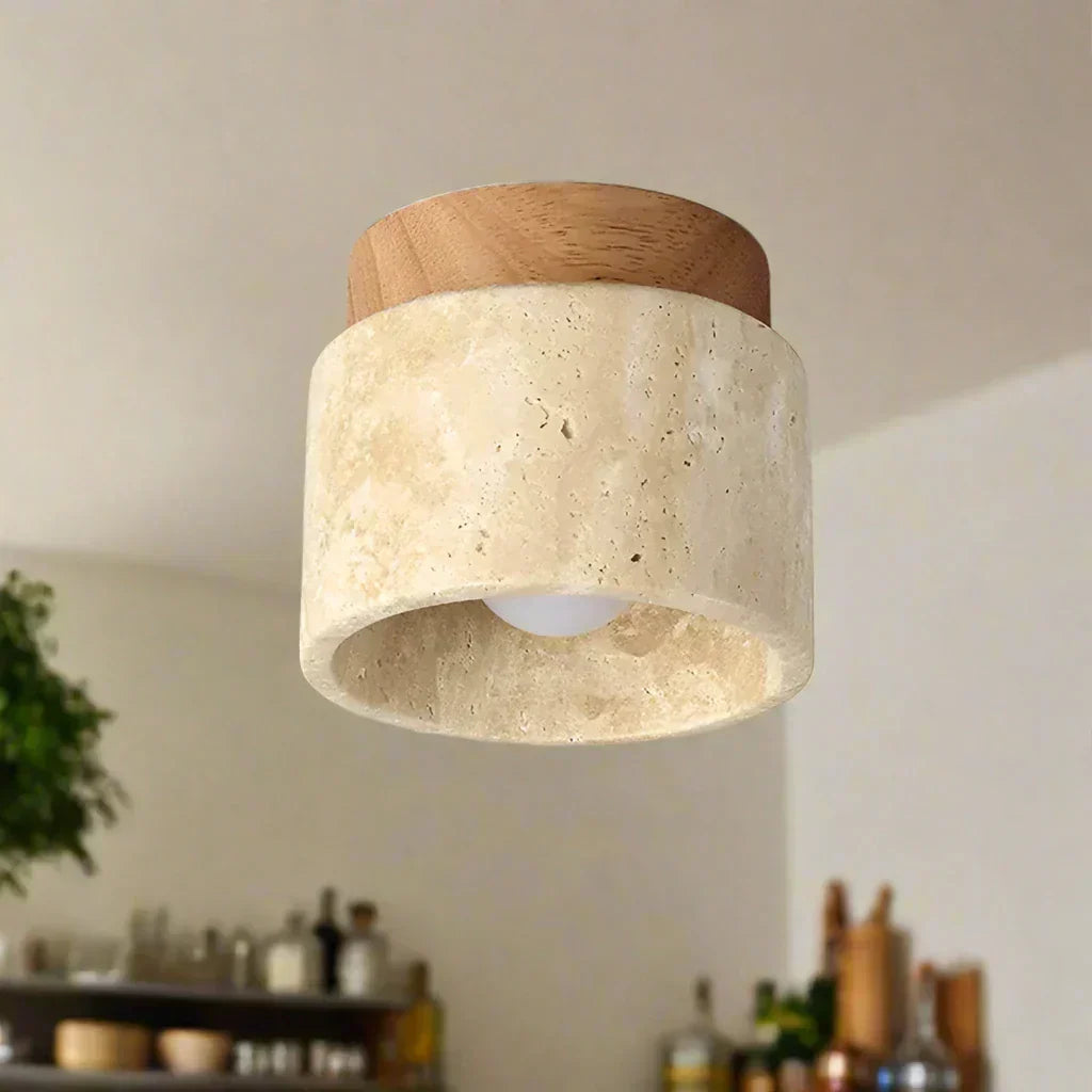 Kirei Soft Cream Japanese Ceiling Lamp For Living Rooms