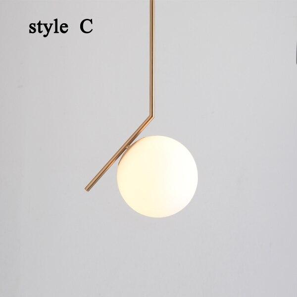 Liora Glass Pendant Light With Iron Frame 120cm Cable
