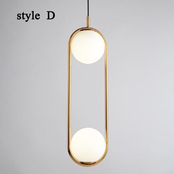Liora Glass Pendant Light With Iron Frame 120cm Cable