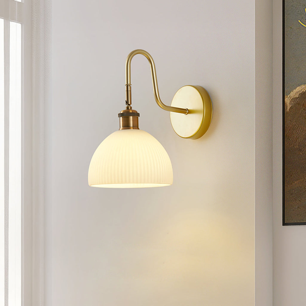AldenRay Classic Gold Wall Sconce For Living Room And Study