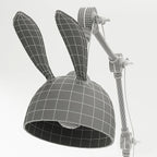 AurelHare Golden Rabbit Ears Table Lamp For Nightstand