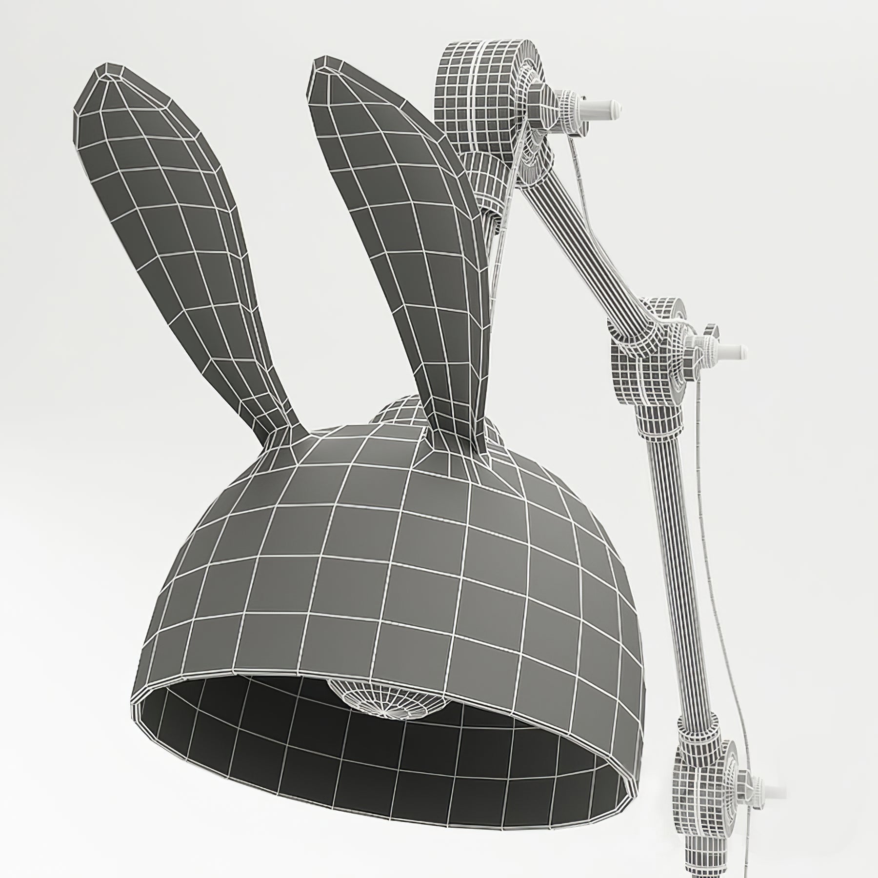 AurelHare Golden Rabbit Ears Table Lamp For Nightstand
