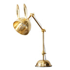 AurelHare Golden Rabbit Ears Table Lamp For Nightstand