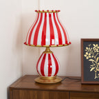 Marinella Circus-Style Table Lamp With Striped Shade