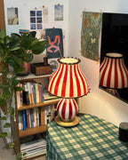 Marinella Circus-Style Table Lamp With Striped Shade