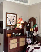 Marinella Circus-Style Table Lamp With Striped Shade