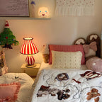 Marinella Circus-Style Table Lamp With Striped Shade