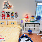 Marinella Circus-Style Table Lamp With Striped Shade