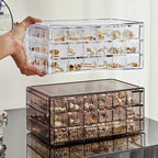 RadiantKeep | 3-Layer Jewelry Organizer, 72 Compartments