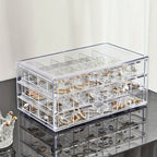 RadiantKeep | 3-Layer Jewelry Organizer, 72 Compartments