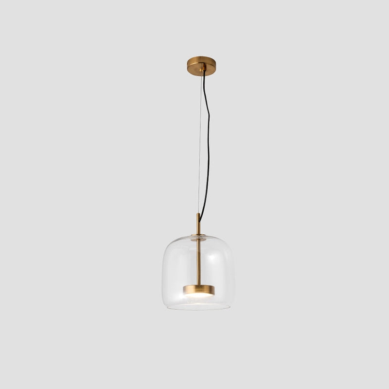 AuricRay Retro Gold Glass LED Pendant Light Fixture