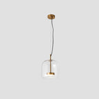 AuricRay Retro Gold Glass LED Pendant Light Fixture