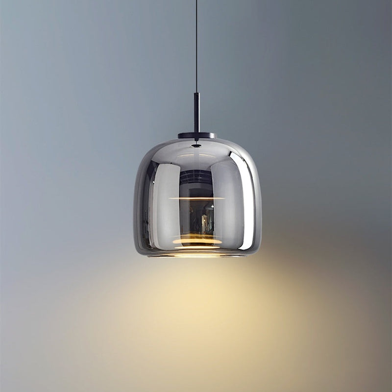 AuricRay Retro Gold Glass LED Pendant Light Fixture