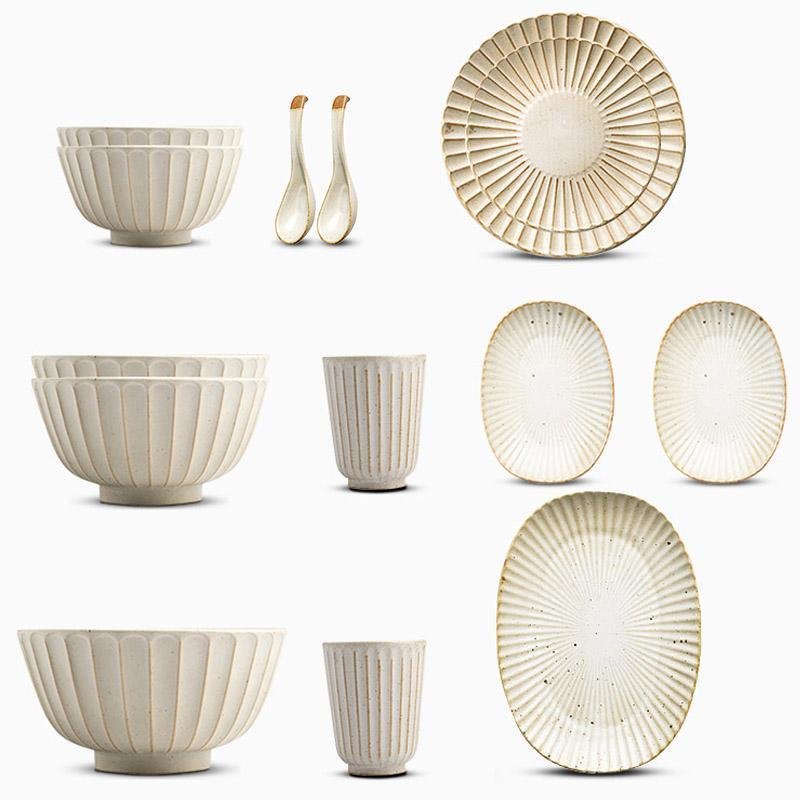EldonCraft 21-Piece Stoneware Dinner Set In Timeless Style