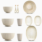 EldonCraft 21-Piece Stoneware Dinner Set In Timeless Style