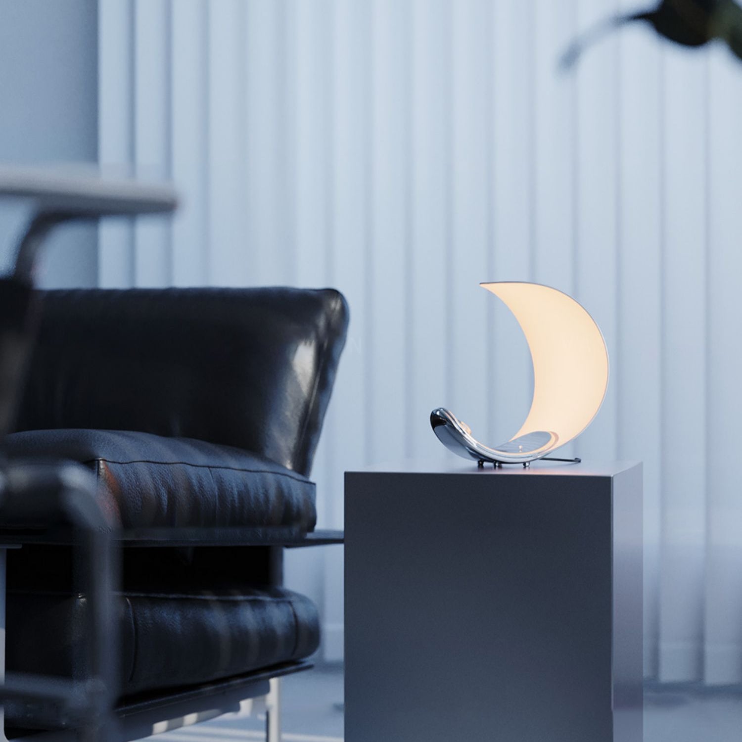 Liora Curved Table Lamp With Elegant Swirls And Soft Glow