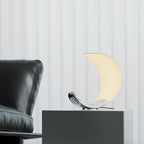 Liora Curved Table Lamp With Elegant Swirls And Soft Glow