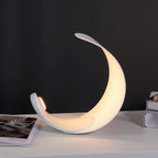 Liora Curved Table Lamp With Elegant Swirls And Soft Glow