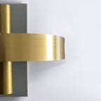 LumaLuxe Elegant Gold Wall Sconce With Warm Ambient Glow
