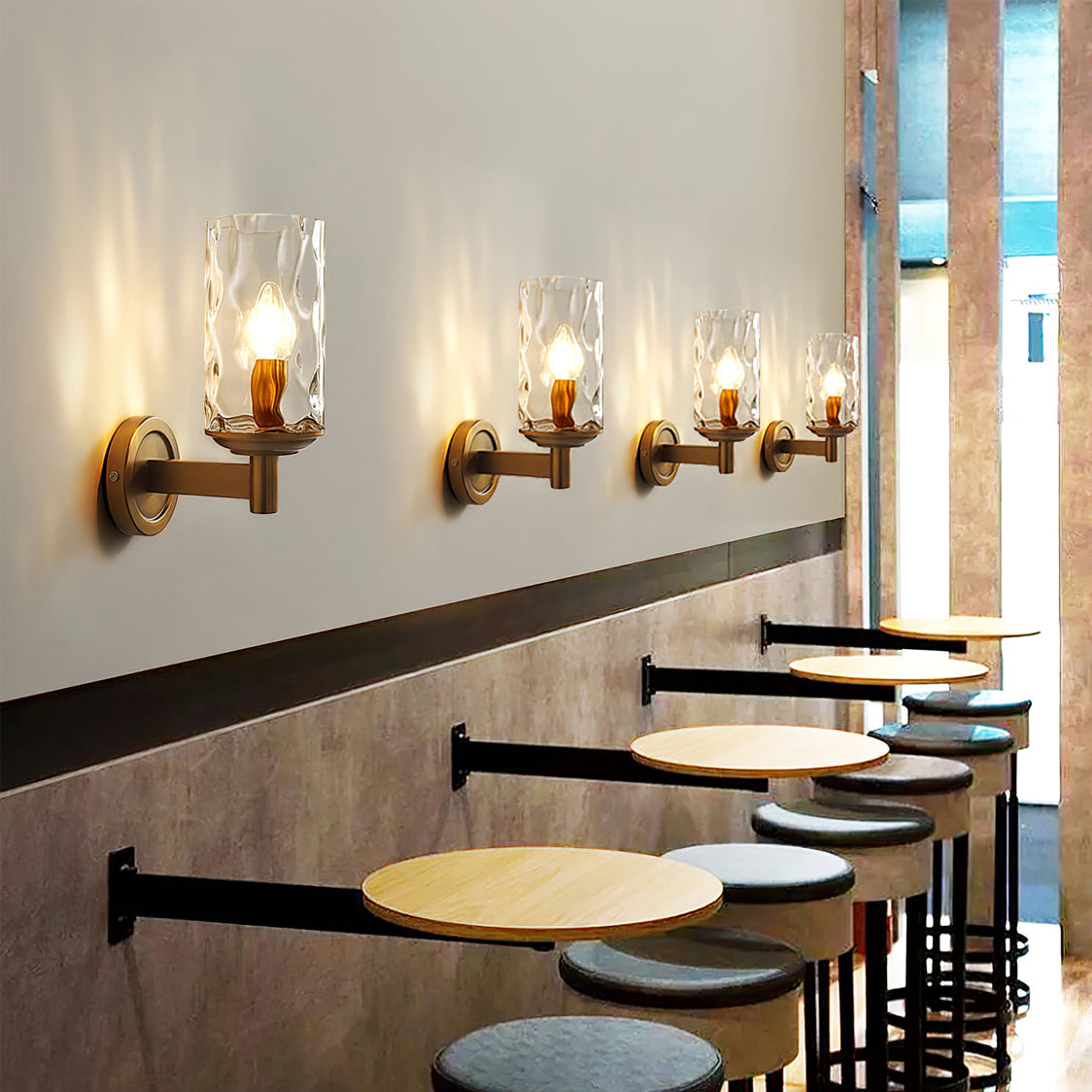 Aurelle Glass Wall Light for Warm Ambient Room Lighting