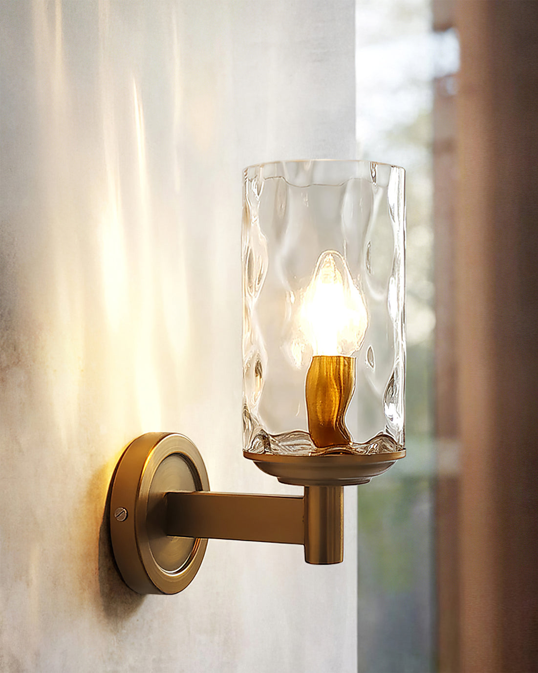 Aurelle Glass Wall Light for Warm Ambient Room Lighting